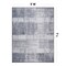 World Rug Gallery Contemporary Distressed Boxes Weather Resistant Indoor/Outdoor Area Rug 5' x 7' Gray 4032GRAY5X7 - alternate 2